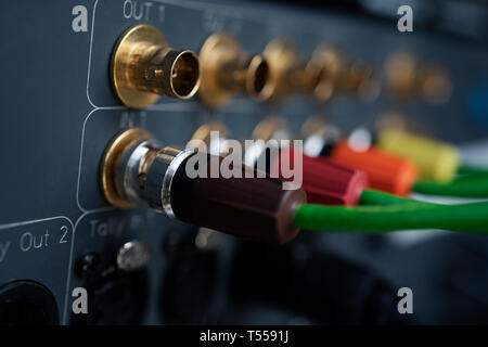 Câble coaxial de télévision CCTV, type d'appareil d'enregistrement Banque D'Images