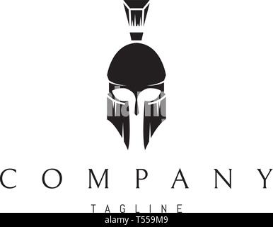 Casque grec Abstract Black logo vector design 3 Illustration de Vecteur