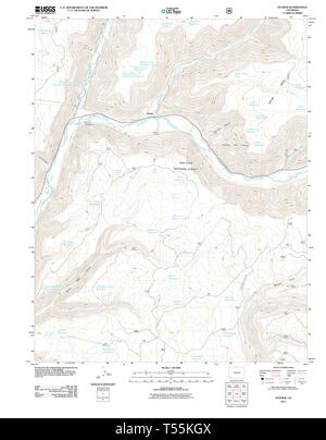 Carte TOPO USGS Colorado CO Stoner 20110610 Restauration TM Banque D'Images