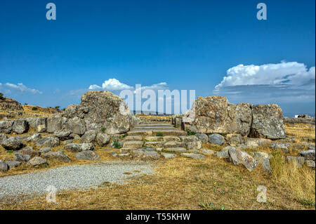 Hattusha, la capitale de l'Empire hittite à la fin de l'âge du Bronze. Ses ruines se trouvent près de Kharkov, la Turquie moderne, au sein de la grande boucle du Kızılırmak Ri Banque D'Images