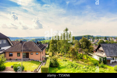 Vue sur Kalsbach / Marienheide Banque D'Images