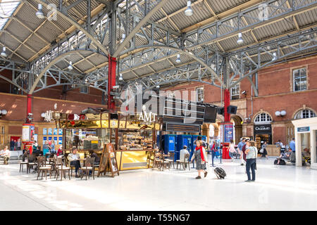 Intérieur de la gare de Marylebone de Londres, Melcombe Place, Marylebone, City of westminster, Greater London, Angleterre, Royaume-Uni Banque D'Images