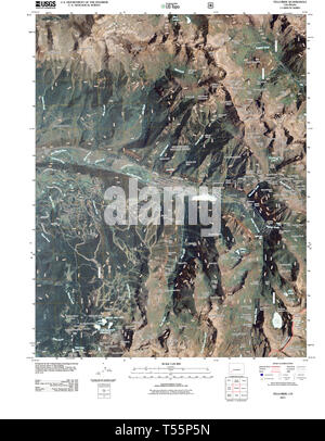 Carte TOPO USGS CO Colorado Telluride 20110520 Restauration TM Banque D'Images