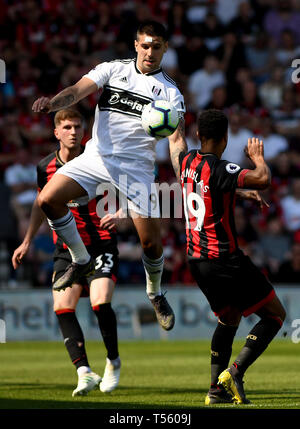 Aleksandar Mitrovic de Fulham - AFC Bournemouth v Fulham, Premier League, stade de vitalité, Bournemouth - 20 avril 2019 l'usage éditorial - DataCo Banque D'Images