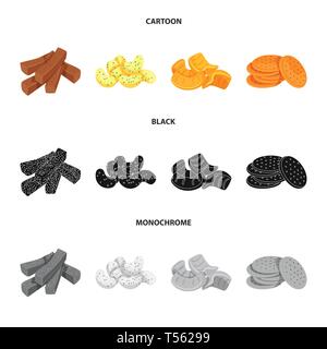 Croûtons,maïs,biscuit, pain, bois,snack,pirate,bol de pommes de terre,doux,biscuits,salé,soupe,texture,biologique,biscuit croustillant bretzel,,jaune,croûton,puce,plaque,cube,agricole,,toast,apéritif,pâte,top,Bar,Oktoberfest,party,cuisiner,alimentation,cuit croquant,saveur,produit,menu,,set,icône,illustration,isolé,collection,design,élément,graphique,signe,vecteurs vecteur , Illustration de Vecteur