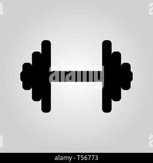Pictogramme vectoriel d'haltère. Bumbbell eps vecteur icône 10. Illustration de Vecteur