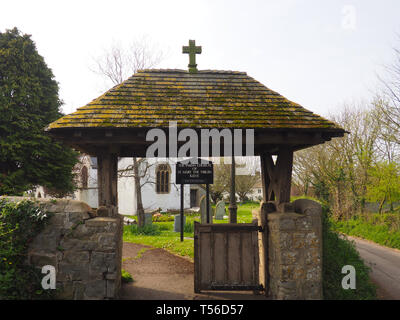 Kilve, Somerset, Royaume-Uni. 18 avr 2019. L'église St Mary vierge. Banque D'Images