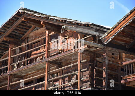 Osttirol, In Virgental, Obermauern, Virgen, Kirche, Dorf, Tradition, Wallfahrtskirche, Maria Schnee, Gotik, gotisch, spätgotisch, Spätgotik, Turm, Kircht Banque D'Images