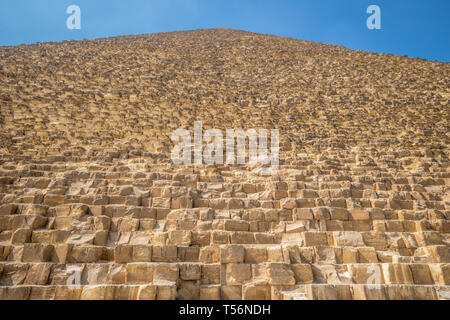 Vue rapprochée de pyramides de Gizeh Banque D'Images
