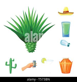 Agave sombrero,verre,bouteille,cactus,cocktail,distillerie,plantes,eau,Mexique,sel,processus,feuilles,espagnol,coupe,froid,alcool,, chapeau,claire,croissance pack,verre,,industrie,épine,costumes,minéraux,Mexique,tequila,fajitas fiesta,party,fête,cafe,Latin,carnaval,national,set,icône,,illustration,collection,isolé,design,graphisme,élément signe,caricature,couleur,vecteurs vecteur , Illustration de Vecteur