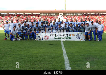 AL - Maceio - 04/21/2019 - 2019 Alagoano, CRB x ASC - Équipe de l'ASC et a commandé au King Pel stade pour la finale du championnat de l'État 2019. Photo : Itawi Albuquerque / AGIF Banque D'Images