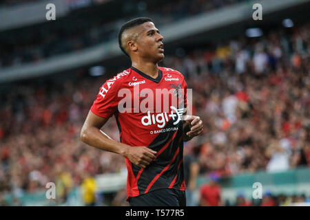 PR - Curitiba - 04/21/2019 - 2019 Paranaense, PR x Toledo - Athletico Athletico Bergson-PR lecteur pendant match contre Toledo à Arena da Baixada stade pour le championnat d'État 2019. Photo : Gabriel Machado / AGIF Banque D'Images