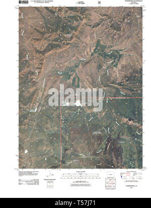 Carte TOPO USGS Colorado CO Thornburgh 20110520 Restauration TM Banque D'Images