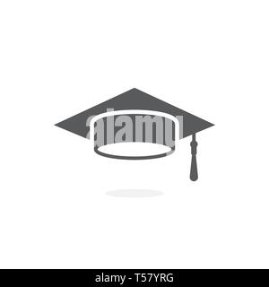 L'icône de Graduation cap Illustration de Vecteur