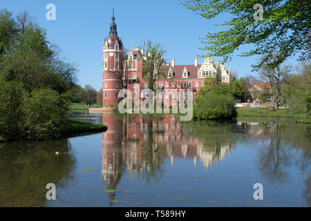 Schloss et le parc Muskau Banque D'Images