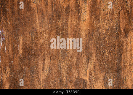 Échantillon de portés par temps de fibres avec minable, sale, et peinture craquelée et relief texture. Grunge fond de couleur brune Banque D'Images