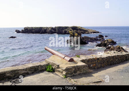 La côte au Niarbyl, Île de Man Banque D'Images