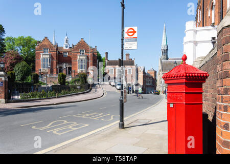 Vieux Discours Prix Gallery et chapelle, Harrow School, la herse-on-the-Hill, district londonien de Harrow, Greater London, Angleterre, Royaume-Uni Banque D'Images