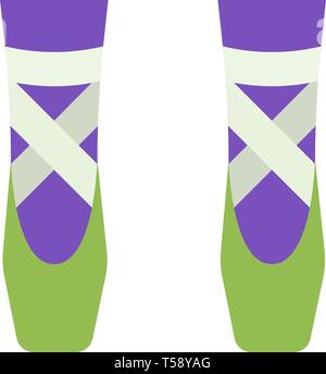 Ballerine danse télévision vecteur icônes, vector illustration Illustration de Vecteur