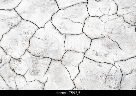 Sur le sol de crack saison sèche, Global Worming effet. Banque D'Images