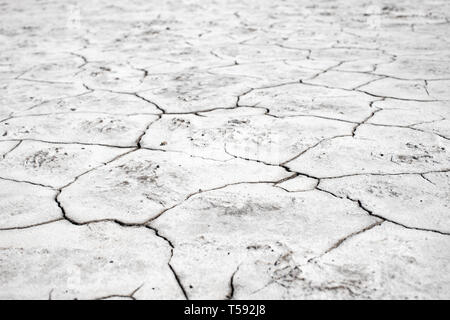 Sur le sol de crack saison sèche, Global Worming effet. Banque D'Images