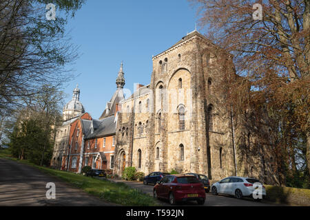 St Michael's Abbey House et Église, un monastère bénédictin à Farnborough, Hampshire, Royaume-Uni Banque D'Images