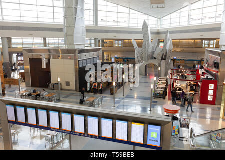 Dallas Fort Worth International Airport, terminal intérieur, Dallas Texas USA Banque D'Images