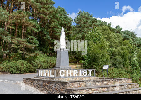 La Statue du Christ Roi qui domine la Glen of Aherlow, comté de Tipperary, Banque D'Images