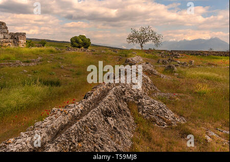 La ville antique de Hiérapolis Banque D'Images