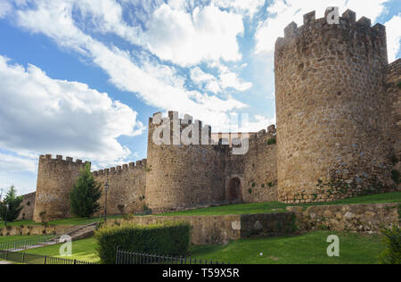 Murs médiévaux de Plasencia dans la province de Caceres, Espagne Banque D'Images