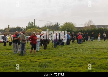 Cork, Irlande, le 22 avril, 2019. Lundi de Pâques Faites glisser Hunt, Killcully, Cork. Banque D'Images