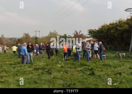 Cork, Irlande, le 22 avril, 2019. Lundi de Pâques Faites glisser Hunt, Killcully, Cork. Banque D'Images