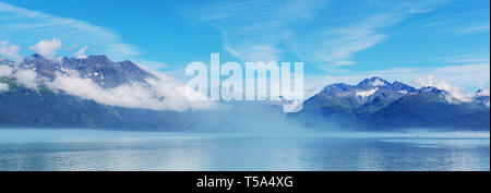 Paysages d'été inhabituelle de l'Alaska, United States. Banque D'Images