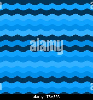 Une vague bleue transparente motifs vectoriels. Motif bleu vague mer. Motif transparent vecteur Illustration de Vecteur