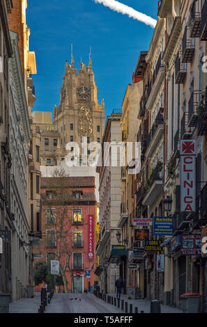 Rues de Madrid, près de Plaza Mayor, Espagne. Banque D'Images