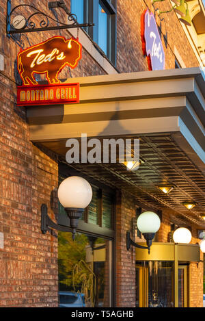 Ted's Montana Grill, un bison américain steakhouse, à Lawrenceville (Métro Atlanta, Géorgie). (USA) Banque D'Images