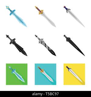 Garde,glace,,verre,or,poignée,acier,conquérant,romain,pierres,argent,mystique,ornement,bataille de meurtre,soldat,pierre,fantasy warrior,chevalier,jeu,armure,,forte,lame,épée,couteau,dague arme,sabre,,cité médiévale,set,icône,,illustration,collection,isolé,design,graphisme,élément,signe, vecteurs vecteur , Illustration de Vecteur