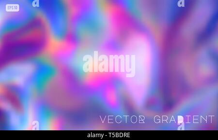 Couleur pastel abstrait vector background holographique en 80s style. Synthwave. Style Vaporwave. Retrowave, rétro futurisme, webpunk Illustration de Vecteur