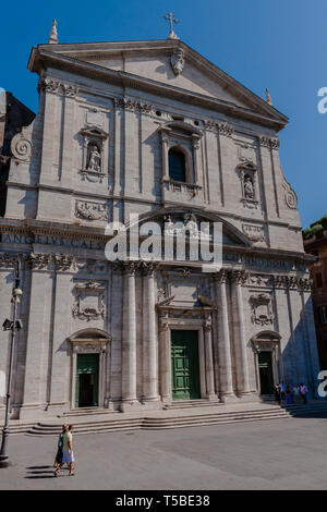 L'église du Gesù (Italien : Chiesa del Gesù) est l'église-mère de la Compagnie de Jésus (Jésuites), un ordre religieux catholique, Rome Banque D'Images