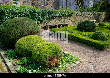 Vue sur Jardin proche de Dunbar off Canongate à Édimbourg Vieille Ville, Ecosse, Royaume-Uni Banque D'Images