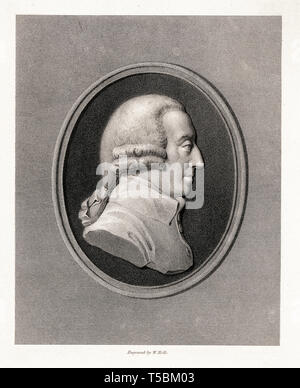 Adam Smith (1723-1790), gravure portrait par William Holl, 19e siècle, après James Tassie Banque D'Images