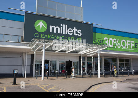 Parkgate Shopping Park, stade moyen, Rotherham Banque D'Images