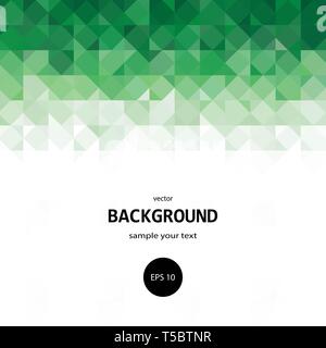 Style polygonal.Arrière-plan géométrique. Illustration triangle vert. Illustration vectorielle abstraite. eps 10 Banque D'Images