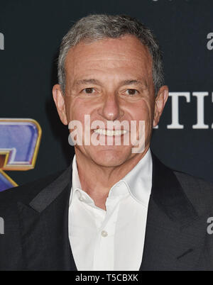 LOS ANGELES, CA - le 22 avril : The Walt Disney Company Président et chef de la direction Bob Iger arrive à la première mondiale de Walt Disney Studios Motion Pictures 'Avengers : Endgame" au centre des congrès de Los Angeles le 22 avril 2019 à Los Angeles, Californie. Banque D'Images