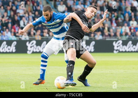 23 avril 2019, les Pays-Bas Doetinchem Eredivisie néerlandaise de football De Graafschap v FC Emmen eredivisie 2018-2019 L-R Banque D'Images