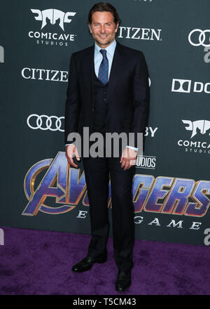 Los Angeles, United States. 22 avr, 2019.LOS ANGELES, CALIFORNIE, USA - 22 avril : l'Acteur Bradley Cooper arrive à la première mondiale de Walt Disney Studios Motion Pictures et Marvel Studios' 'Avengers : Endgame' qui a eu lieu au Los Angeles Convention Center le 22 avril 2019 à Los Angeles, Californie, États-Unis. (Photo par Xavier Collin/Image Crédit : Agence de Presse) L'agence de presse Image/Alamy Live News Banque D'Images