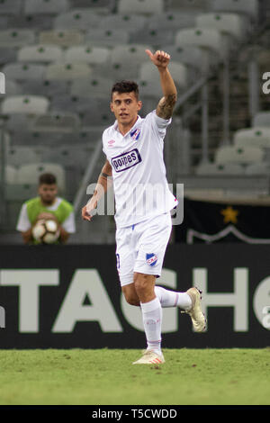 MG - Belo Horizonte - 23/04/2019 - Libertadores 2019, l'Atletico MG x Nacional - Felipe caballo Nacional player (URU) célèbre son but lors du match contre l'Atletico-MG au Mineirao Stadium pour le championnat de football 2019. Photo : Marcelo Alvarenga / AGIF Banque D'Images