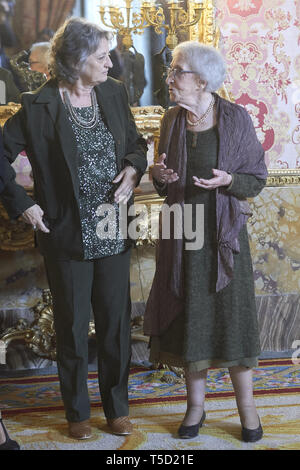 Madrid, Madrid, Espagne. Apr 24, 2019. Vitale de l'Ida pour assister à un déjeuner officiel 'team lightning Luigi de Cervantes 2019' award au Palais Royal le 24 avril 2019 à Madrid, Espagne Crédit : Jack Abuin/ZUMA/Alamy Fil Live News Banque D'Images