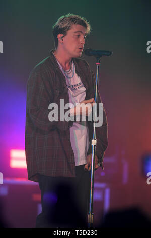 Miami Beach, FL, USA. Apr 23, 2019. Jason Paul Klein de Lany effectue au Fillmore le 23 avril 2019 à Miami Beach, Floride. Credit : Mpi04/media/Alamy Punch Live News Banque D'Images