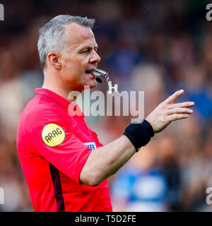 De Graafschap DOETINCHEM, Emmen - FC 1-0, 23-04-2019 football, saison 2018 de l'Eredivisie néerlandaise - 2019, Stade de Vijverberg, arbitre Bjorn Kuipers Banque D'Images